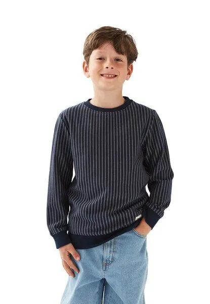 Band of Rascals Band of Rascals Vertical Striped Sweat, Navy, – Produktbild 1 von 4