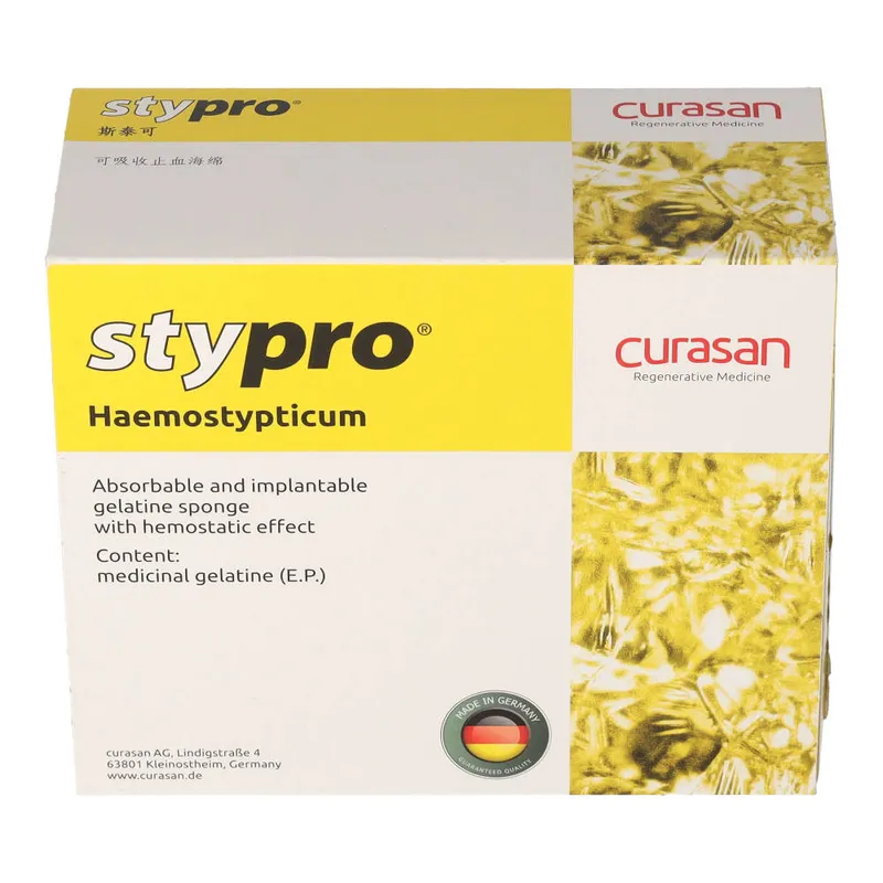 P. J. Dahlhausen STYPRO Gelatineschwamm Cubus 10x10x10 mm 30 St Schwämme – Produktbild 1 von 1