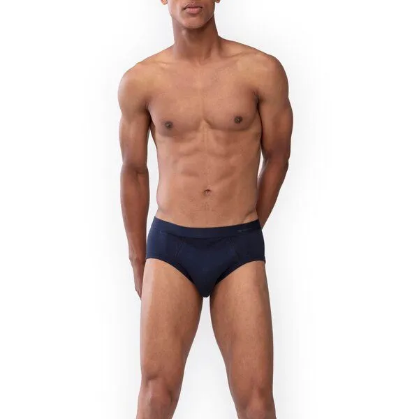 mey Mey Herren Slip Unterhose "Casual" Baumwolle, Blau, – Produktbild 1 von 2