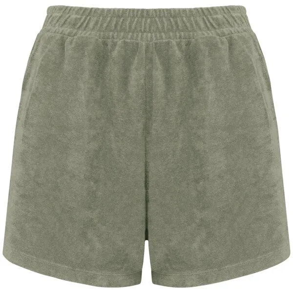Greenspired Greenspired Umweltfreundliche Damenshorts aus Frottee 210g/m² XS-XL, Mandelgrün, – Produktbild 1 von 1