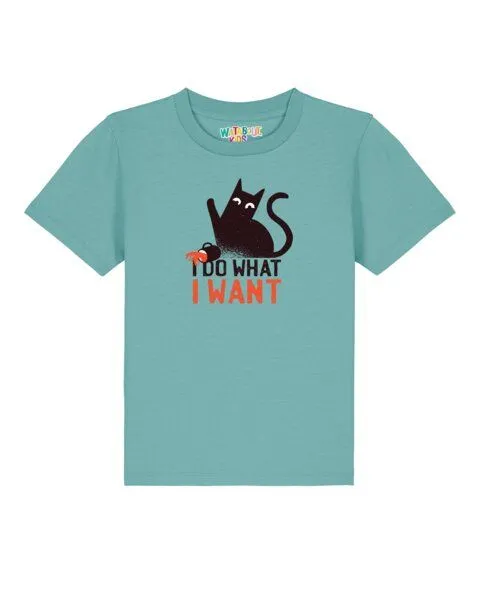 watabout.kids watabout.kids T-Shirt Kinder Cat, Teal monstera, – Produktbild 1 von 2