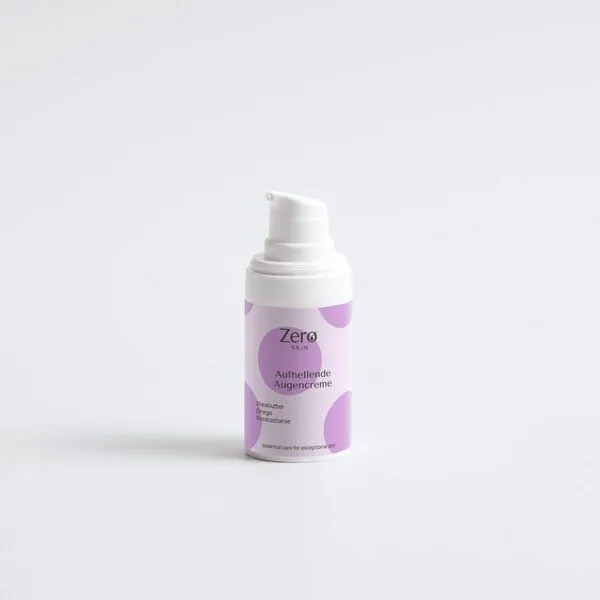 Zero Skin Zero Skin Aufhellende Augencreme - 15 ml - Augencreme mit Bio-Extrakten & multimolekularer Hyaluronsäure – reduziert Schwellungen & Augenringe, glättet Fältchen und hydratisiert intensiv mit Shea-, Reis- & Sonnenblumenöl – Produktbild 1 von 4