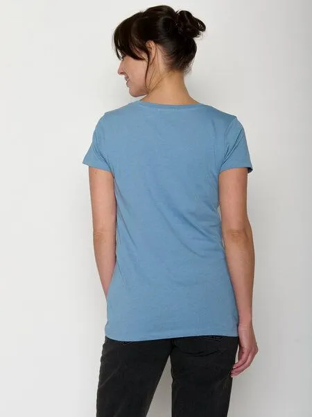 GreenBomb GREENBOMB T-Shirt Whale Action Loves, Glacier blue, – Produktbild 3 von 4