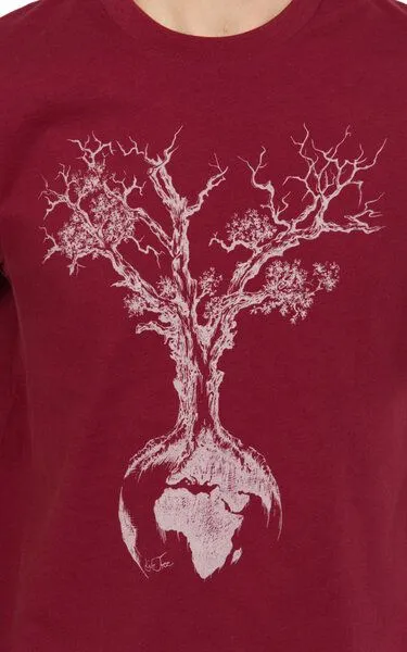 Life-Tree Life-Tree Shirt aus Biobaumwolle Fairwear für Herren Weltenbaum – Produktbild 5 von 5