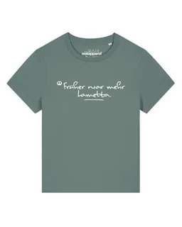 watapparel watapparel T-Shirt Frauen Früher war mehr Lametta – Produktbild 1 von 1