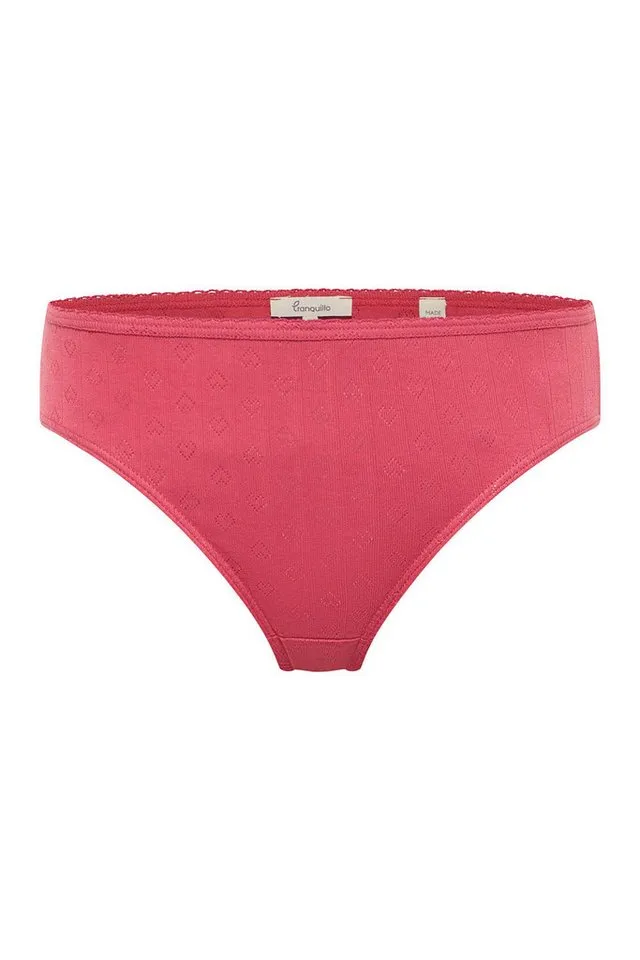 Tranquillo Tranquillo Slip 2er-Set Slip Puaa Ajour Jersey (2er-Pack Slip) Herzchen-Ajour-Slip, Rot, – Produktbild 5 von 5