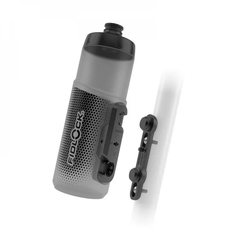 Fidlock Fidlock TWIST Bottle 600ml + Bike Base Smoke ñ Magnet-Mechanische Fahrradflasche für sicheres Einrasten und einfache Entnahme, BPA-frei, inkl. Halterung – Produktbild 1 von 1