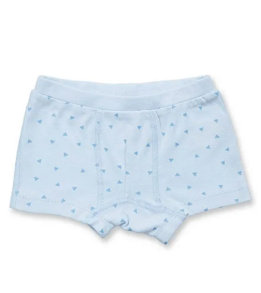 Sense Organics & friends in cooperation with GARY MASH Sense Organics & friends in cooperation with GARY MASH Jungen Boxershorts aus Biobaumwolle, Dreiecke (blau), – Produktbild 1 von 1