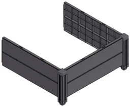 KHW KHW Hochbeet Demeter Erweiterungsset, BxTxH: 82x82x31 cm – Produktbild 1 von 1
