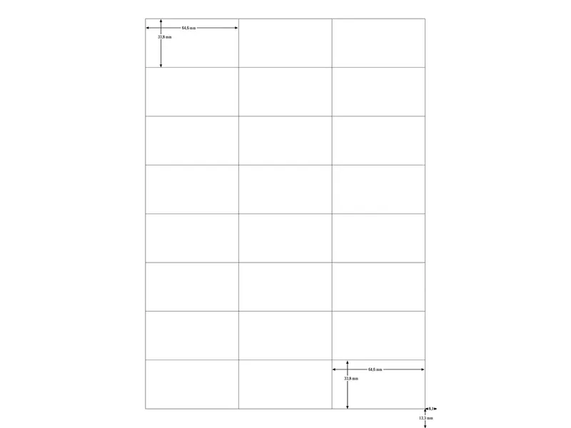 memo-Etiketten 64,6 x 33,8 mm, 2.400 Stk. B-Ware (K9203) – Produktbild 1 von 1