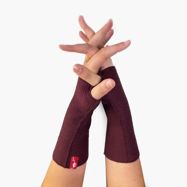 vincente vincente Armstulpen mit Daumenloch, Bordeau, – Produktbild 1 von 4