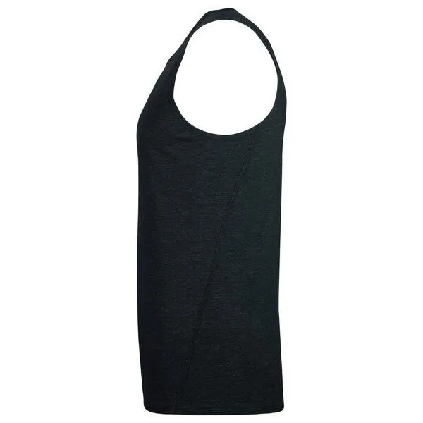 nice to meet me nice to meet me Sweat Tank - Polyester / Baumwolle, Black melange, – Produktbild 1 von 2