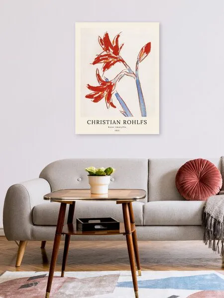 Photocircle Photocircle Poster / Leinwandbild / Kunst - Christian Rohlfs: Roter Amaryllis – Produktbild 2 von 4