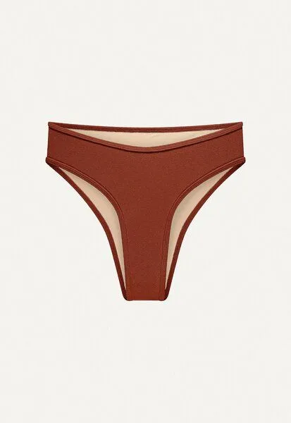 Oy Oy Bikini Hose „Calima“ aus Frottee-Stoff, Terrakotta, – Produktbild 1 von 3
