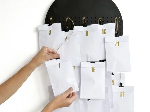 renna deluxe renna deluxe DIY Adventskalender zum Befüllen, Schwarz, – Produktbild 2 von 4