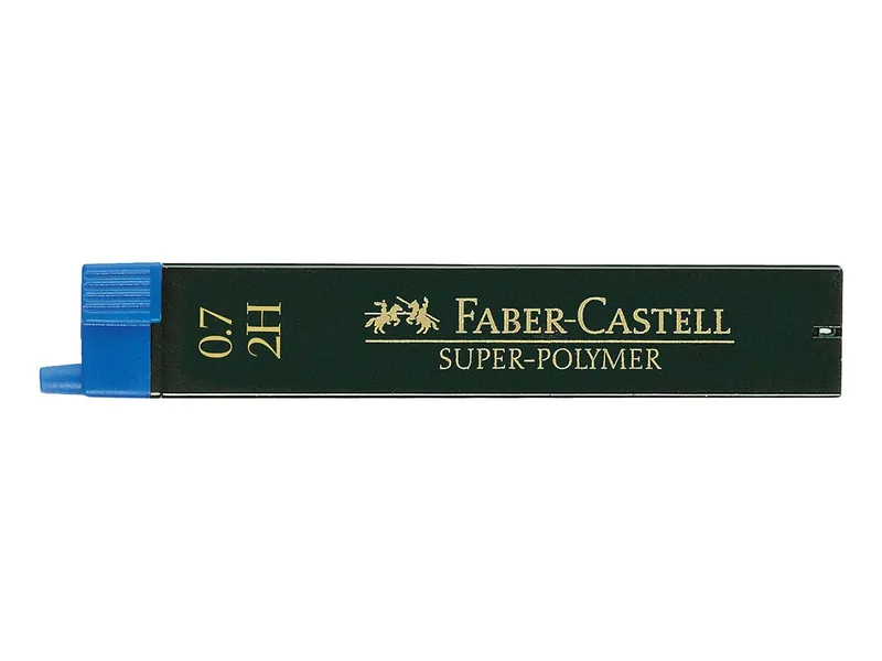 Faber-Castell 12 Faber-Castell Ersatzmine für Druckbleistifte 'Super-Polymer' 0,7 mm 2H – Produktbild 1 von 1