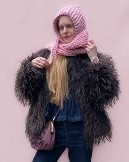 PANAPUFA PANAPUFA Handgestrickte Merinowolle Balaclava – Produktbild 1 von 1