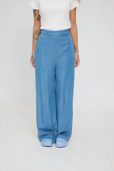 Mazine Mazine Hose Wide Leg, Dark blue wash, – Produktbild 2 von 4