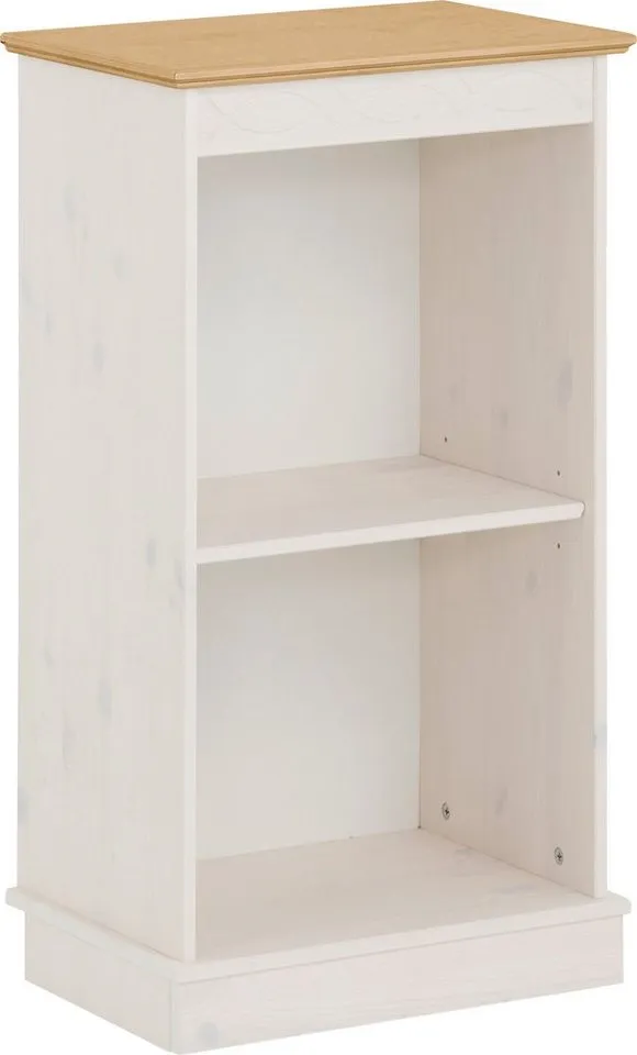 OTTO home Bücherregal Indra, Standregal, Regal, aus Massivholz, aus massiver Kiefer, in verscheidenen Höhen, mit FSC®, Weiß, – Produktbild 7 von 8