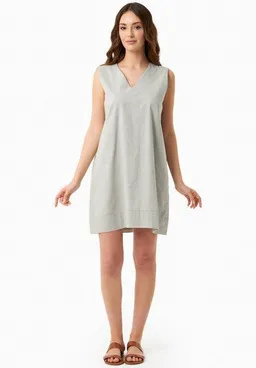 ORGANICATION ORGANICATION Kleid aus Bio-Baumwolle und Leinen – Produktbild 1 von 1