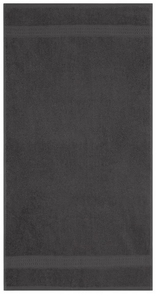OTTO home Handtücher Juna, als Set und Serie erhältlich, 8 Handtücher, 50x100cm, Walkfrottier (8-St), 8-tlg. Handtuch-Set, 100% Baumwolle, mit Bordüre, Uni-Farben, weich, Grau, – Produktbild 8 von 8