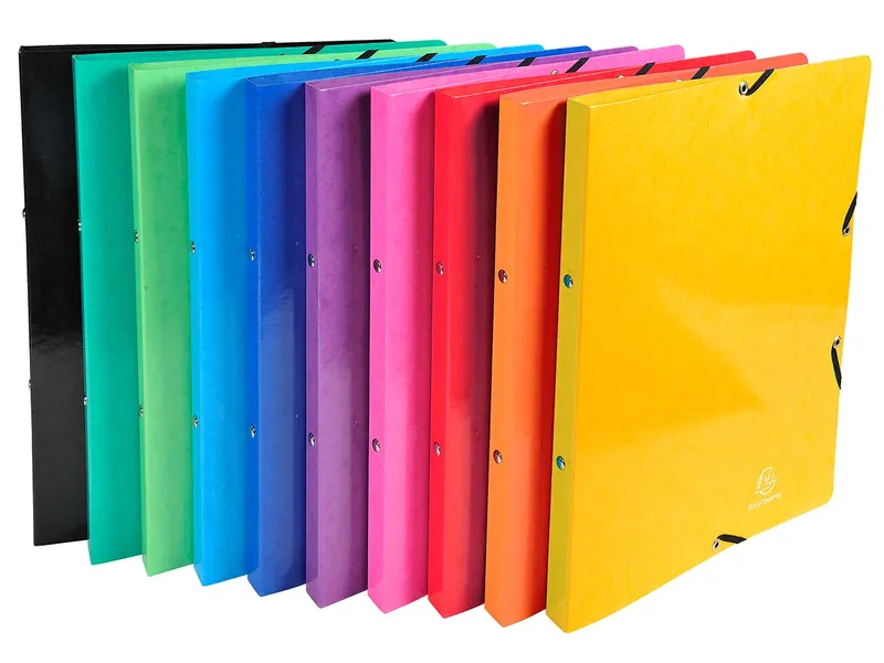 Exacompta 20 Exacompta Ringbücher "Iderama", 600 g/m², DIN A4, 4 Ringe O-Form, sortiert – Produktbild 1 von 1