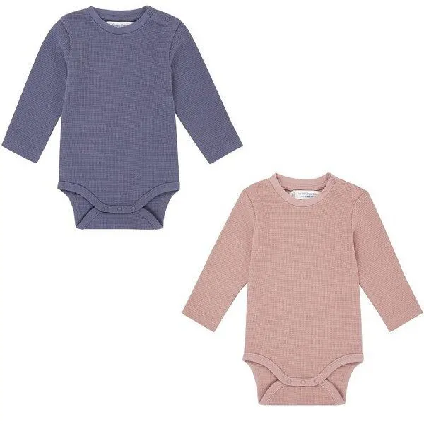 Sense Organics sense-organics MALU Baby Body Langarm, Blaugrau, – Produktbild 2 von 4