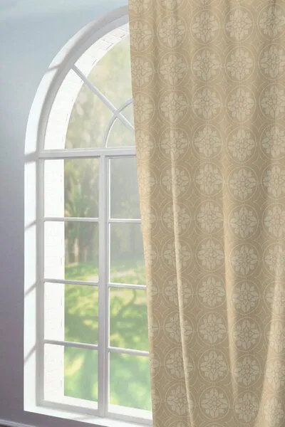 Nature by Adam Nature by Adam Vorhang aus 100% Bio-Baumwolle - Made in Germany - Romantic Puligny Light, Beige, – Produktbild 4 von 7