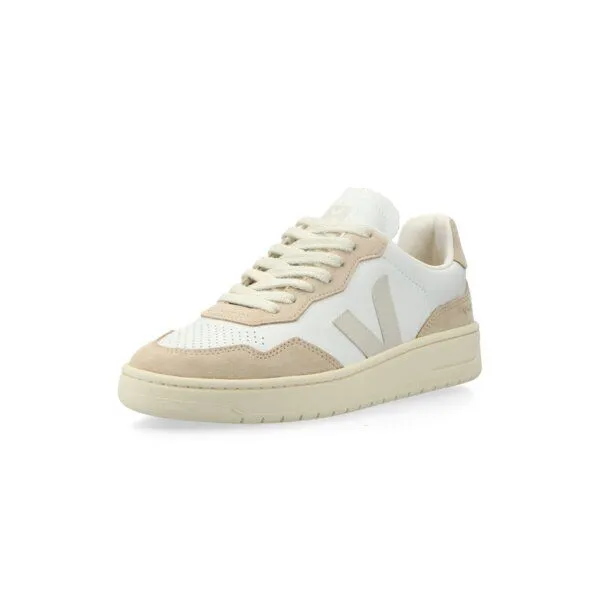 Veja Veja Sneaker Unisex - Aegean Project V-90 Made in Portugal, Extra white/pierre/almond(weiß), – Produktbild 2 von 4