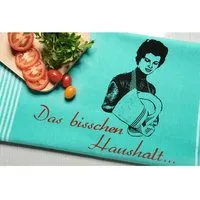 Hirschkind Hirschkind Bio & Fair-Trade-Geschirrtuch "Das bisschen Haushalt..." – Produktbild 1 von 1