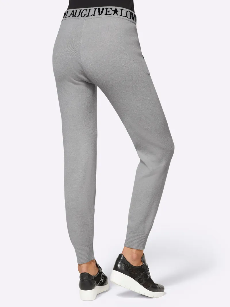 heine Strickhose steingrau-meliert, Steingrau-meliert, – Produktbild 1 von 2