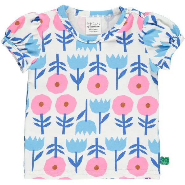 Fred's World by Green Cotton Fred's World by Green Cotton Kurzam - T-Shirt Poppy, Weiß/bunt, – Produktbild 1 von 1