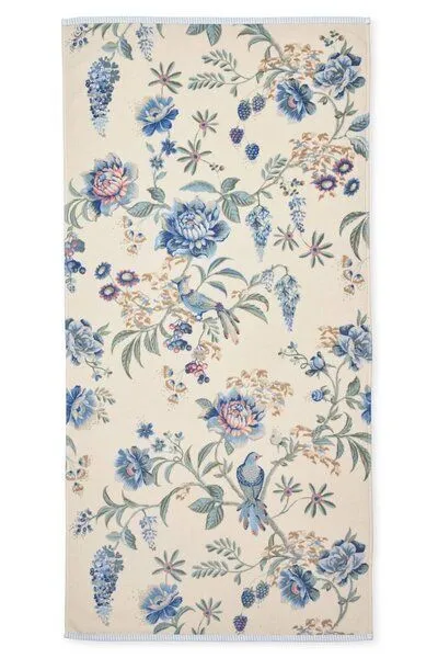 Pip Studio Home Pip Studio Home Handtuch Secret Garden, Weiß / blau, – Produktbild 1 von 2