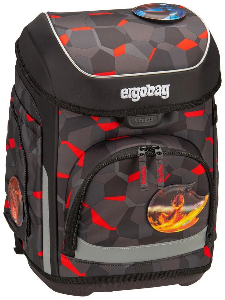Ergobag Ergobag Schulranzen Schulranzen-Set CUBO TaekBärdo 5-teilig, 25/26 (5-teilig), ergonomisch, höhenverstellbar, Your-Size-System, ab 1. Klasse, Schwarz, – Produktbild 5 von 8