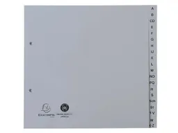 Exacompta 25 Exacompta Register, 2/3, 20 Taben A-Z, 120 µ, grau – Produktbild 1 von 1
