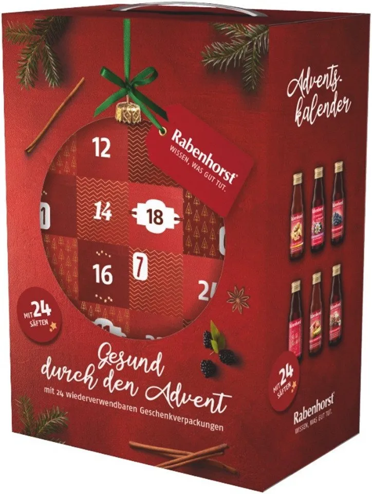 Haus Rabenhorst Lebensmittel-Adventskalender RABENHORST Adventskalender 2026 (24 x 125 ml) – Produktbild 2 von 5