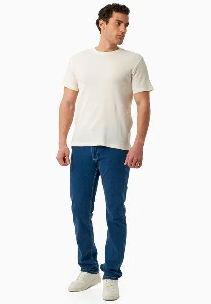 ORGANICATION ORGANICATION Basic T-Shirt aus Bio-Baumwolle, Natural, – Produktbild 2 von 4