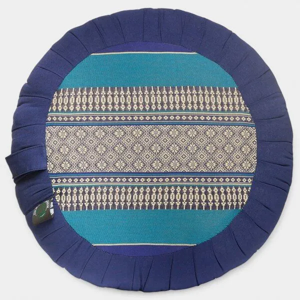 Der Lindwurm Der Lindwurm Thai Yoga- / Meditationskissen mit Kapokfüllung, Hellblau/blau, – Produktbild 2 von 2
