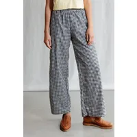 Jyoti - Fair Works Jyoti - Fair Works Damen vegan Hose Jayan Kariert Schwarz & Weiß – Produktbild 1 von 1