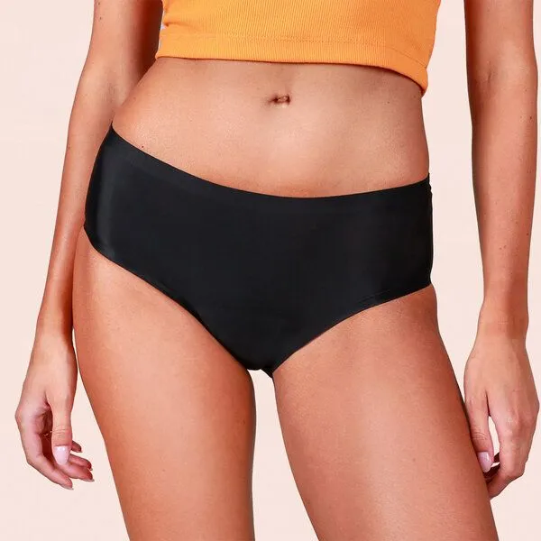 Taynie Mittelstarke Periodenunterwäsche Nahtlos Biozidfrei 60°C Taynie Seamless, 3er pack schwarz, – Produktbild 2 von 4