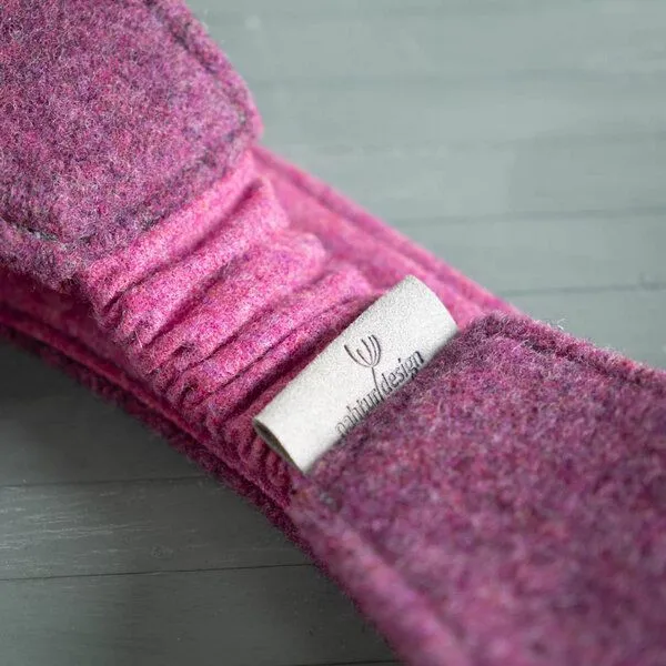 nahtur-design nahtur-design Ohrenwärmer | Stirnband aus Flauschloden | Wendefunktion, Beere_01 (rosa), – Produktbild 5 von 5