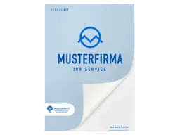 Individueller Block inkl. 4-farbigem Aufdruck mit Deckblatt DIN A4, 25 Blatt – Produktbild 1 von 1