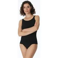 Schiesser Schiesser 2er Pack Damen Top Organic Cotton 95/5, Schwarz, – Produktbild 1 von 1