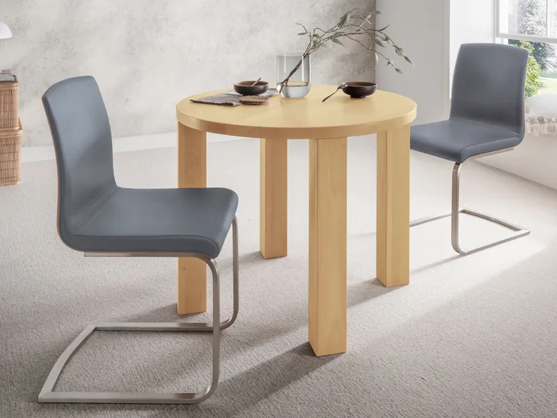 allnatura Tisch "Rondo" verlängerbar 90 cm Wildeiche, Braun, – Produktbild 2 von 2