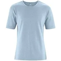 HempAge HempAge Herren T-Shirt Hanf/Biobaumwolle Casual Fit, Clearsky (blau), – Produktbild 1 von 2