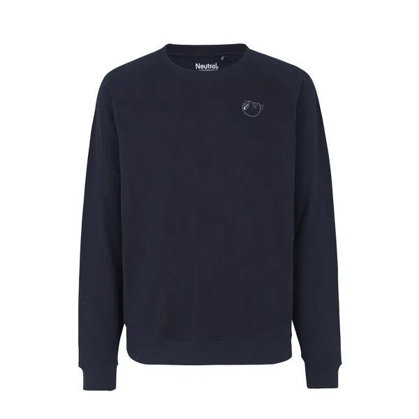 HANDGEDRUCKT HANDGEDRUCKT "Baumelmeister" Unisex Sweatshirt Neutral, Navyblue, – Produktbild 2 von 4