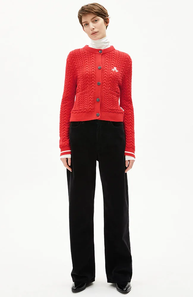 ARMEDANGELS ARMEDANGELS Damen vegan Strickjacke Juliaanas Rot, Rot, – Produktbild 2 von 2