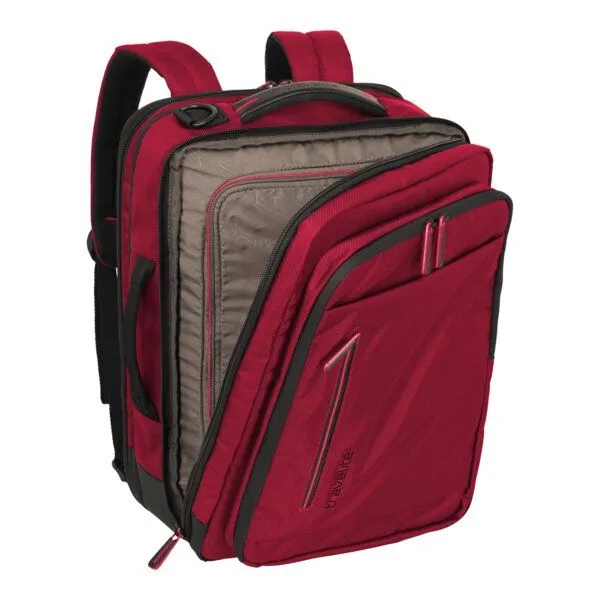 Travelite Travelite Crosslite Kombi-Rucksack M, Rot, – Produktbild 3 von 4