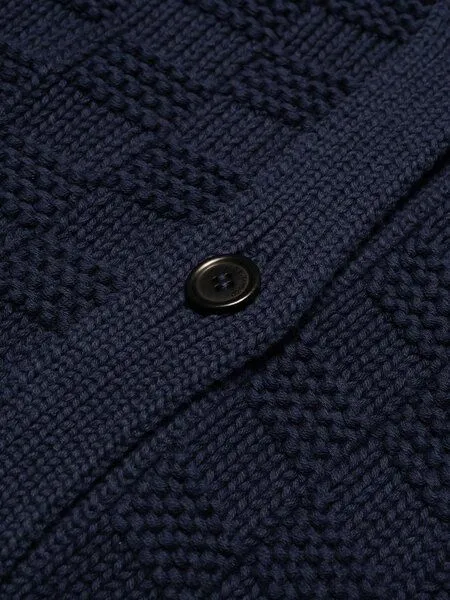 Nudie Jeans Nudie Jeans - Karla Knitted Cardigan, Blau (blueberry), – Produktbild 4 von 4