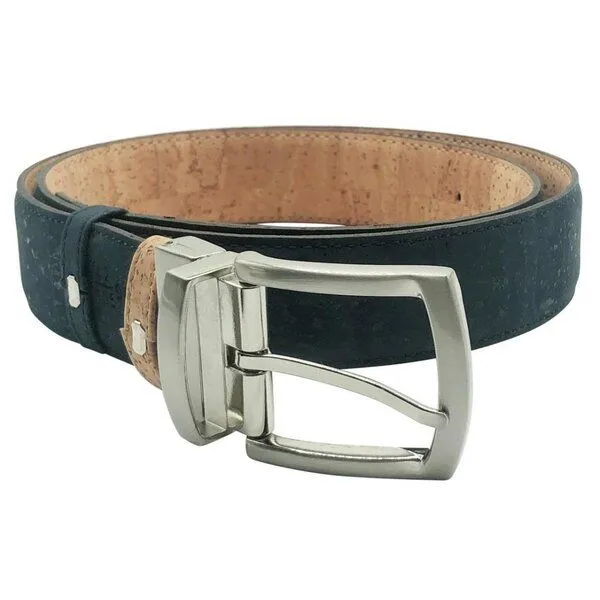 Kork-Deko Kork-Deko Wendegürtel aus Kork | vegan | BEIGE und BLAU | Größen 90 - 115 – Produktbild 4 von 4